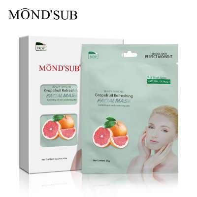 Mond'sub made in china body raw material private label face mask sheet